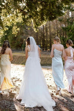 Load image into Gallery viewer, Gorgeous A Line Sweetheart White Tulle Wedding Dress with Appliques
