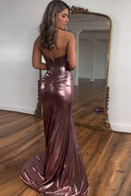 Load image into Gallery viewer, Newly Metallic Mermaid Sweetheart Long Prom Dress With Split
