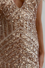 Load image into Gallery viewer, Sexy Sparkly Sequin Deep V-Neck Long Corset Prom Party Dress
